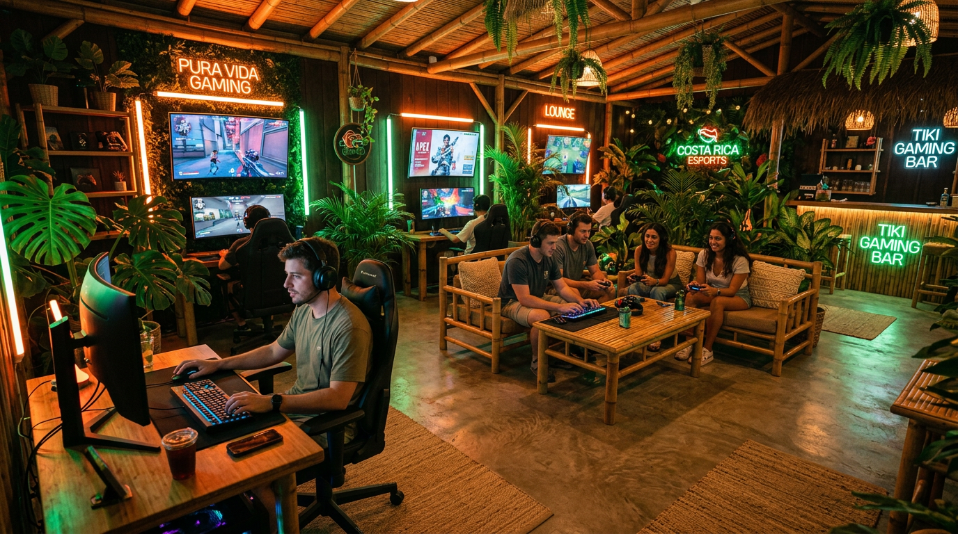 Interior acogedor de GARVINU Juegos Café, San José